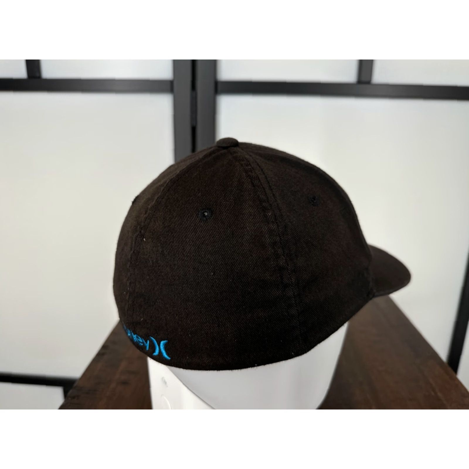 Hurley Hurley Hat Cap Fitted Adult Small Medium Black White Blue Cotton Blend Twill Baseball Cap Casual Men M XS? Size ONE SIZE - 7 Thumbnail