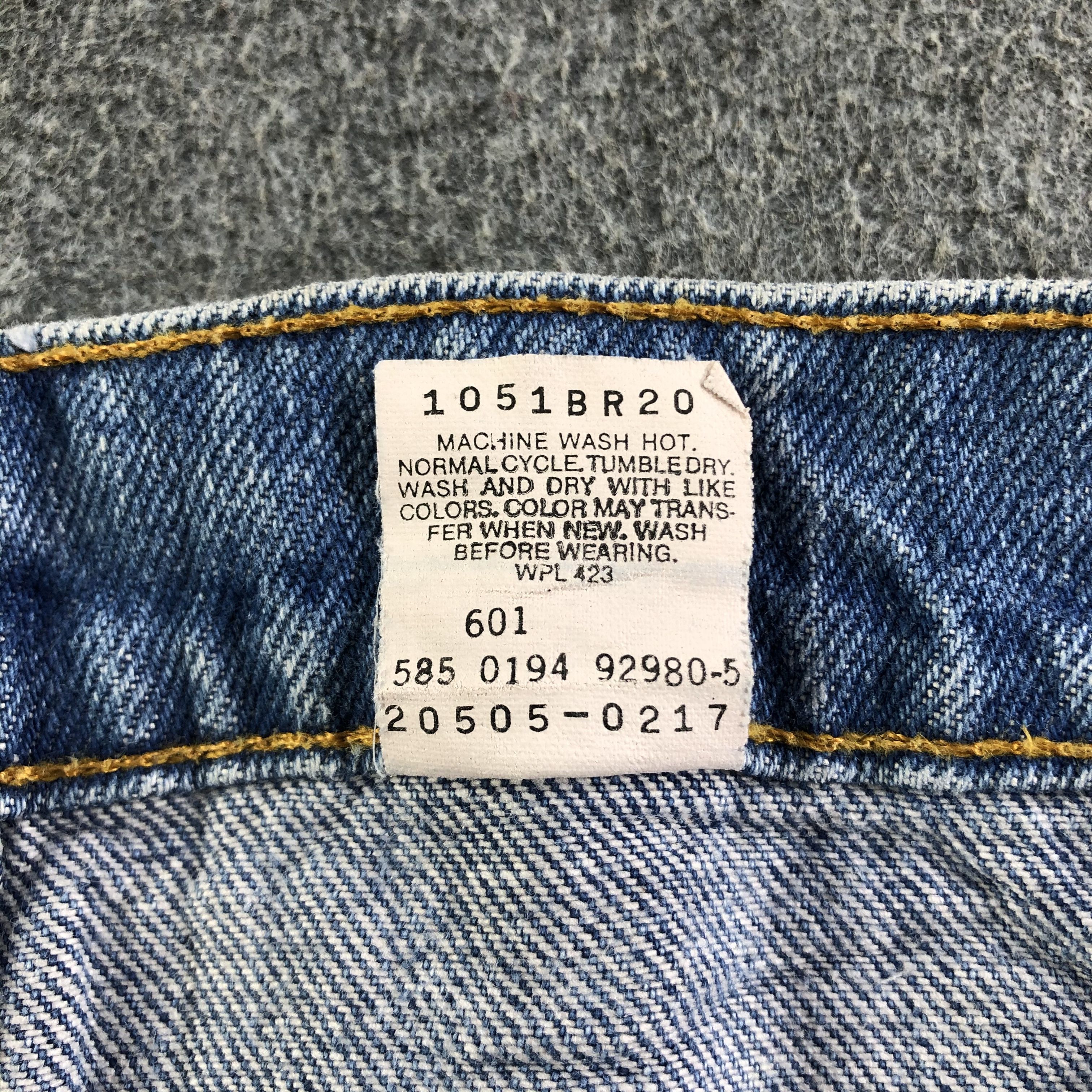 Levi's Vintage 90s Orange Tab Levis 505 Jeans-J3156 Size US 33 - 10 Thumbnail