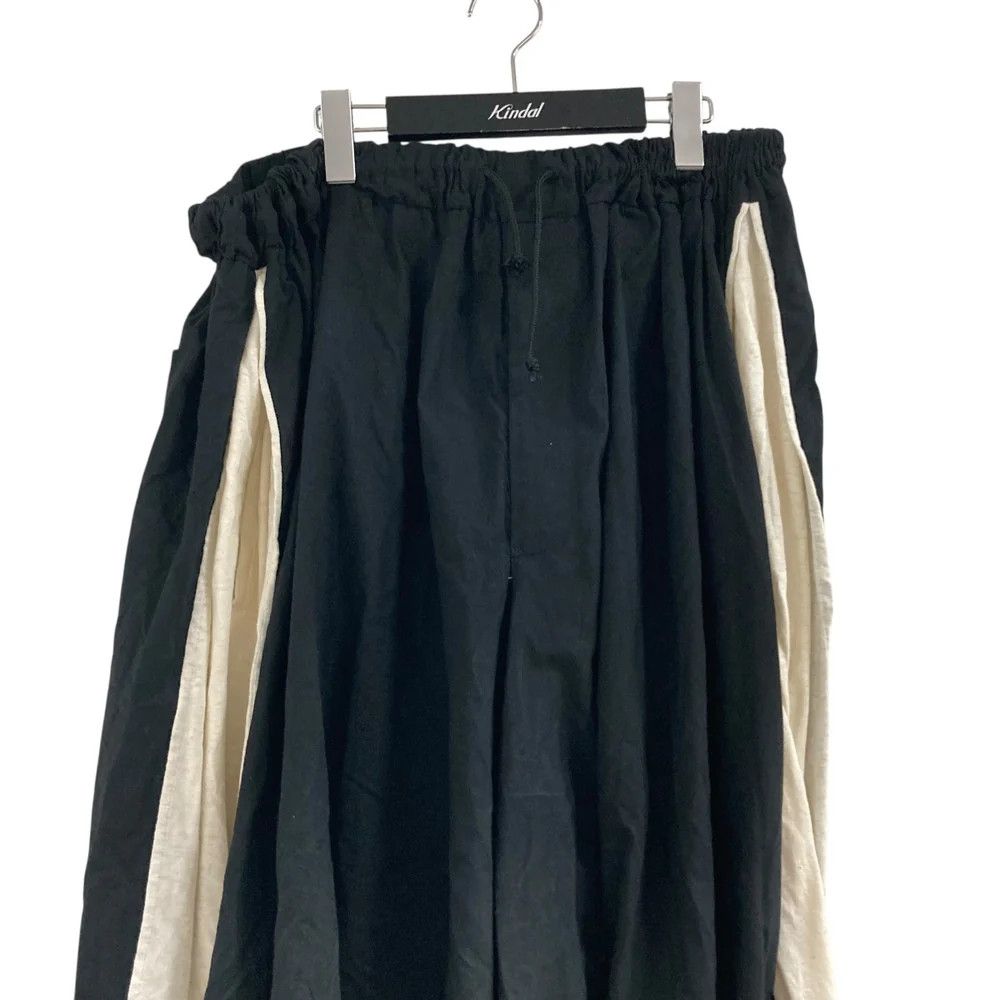 Yohji Yamamoto Yohji Yamamoto pour homme/Black x Ivory Pants Size US 34 / EU 50 - 2 Thumbnail