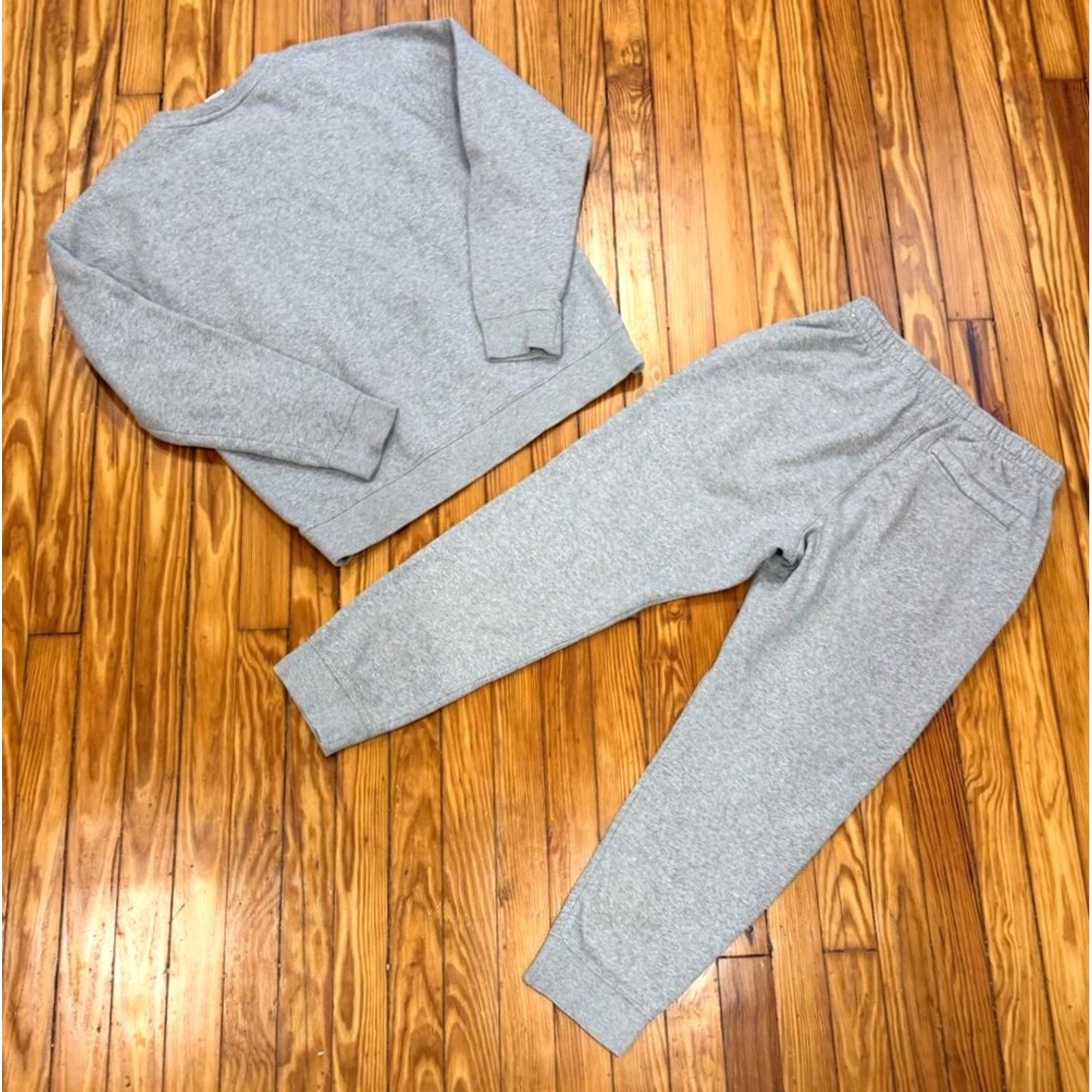 Nike Nike Sportswear Club Fleece Sweatshirt & Joggers Sweatset Gray Large Men XS? Size US L / EU 52-54 / 3 - 2 Thumbnail