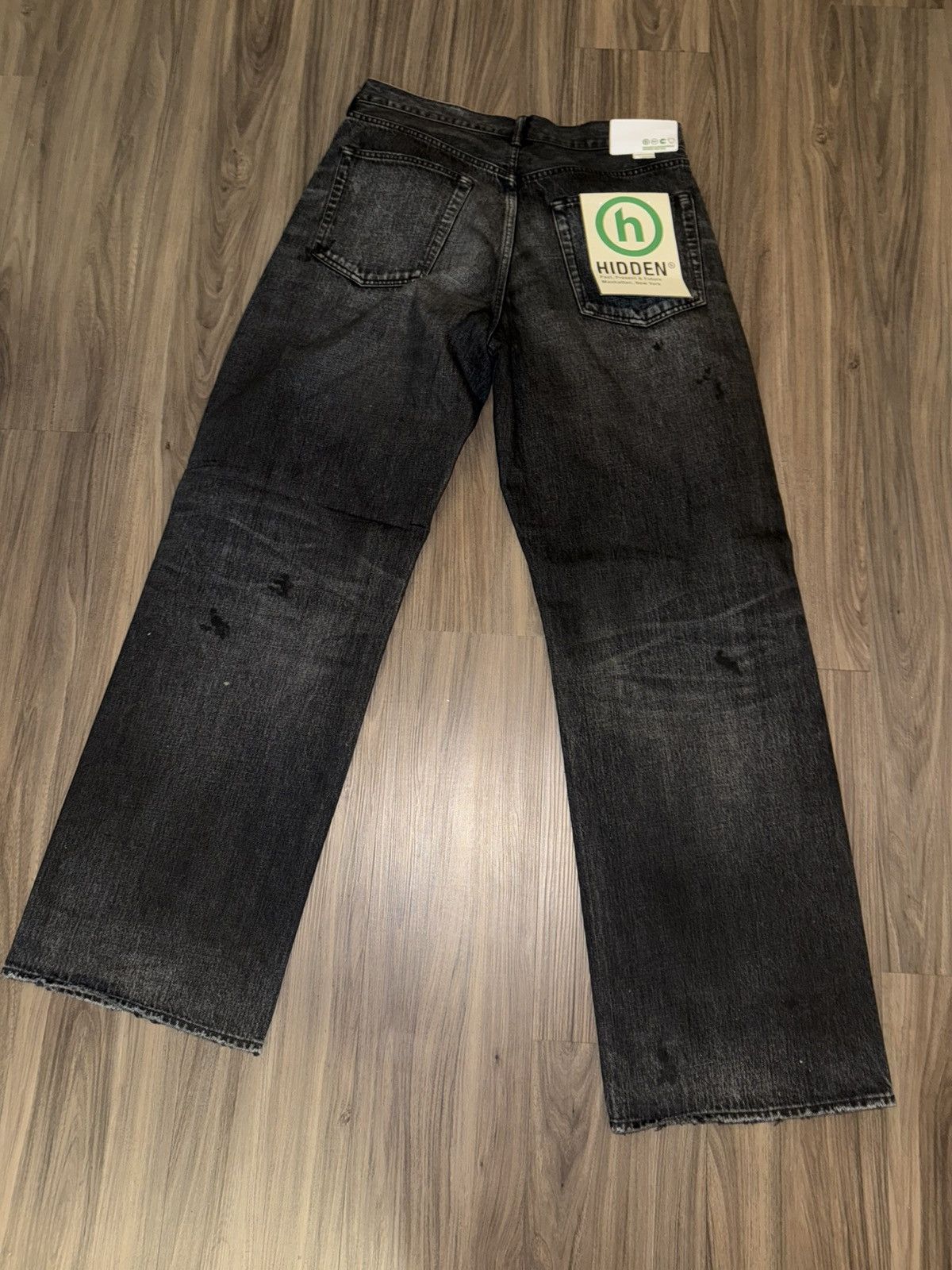 HIDDEN Hidden NY Black Distressed Jeans Men’s 34 Made in Japan Size US 34 / EU 50 - 6 Thumbnail