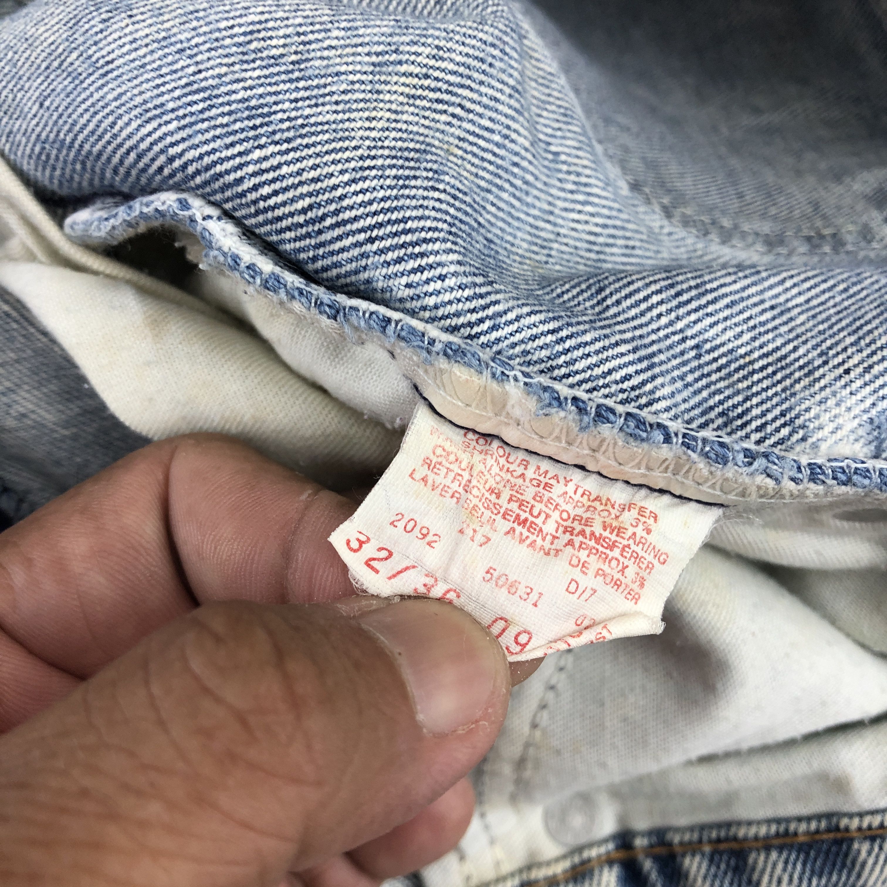 Levi's Vintage 90s Levis Acid Wash Jeans Levi's 631 Sunfaded Denim Size US 30 / EU 46 - 9 Thumbnail