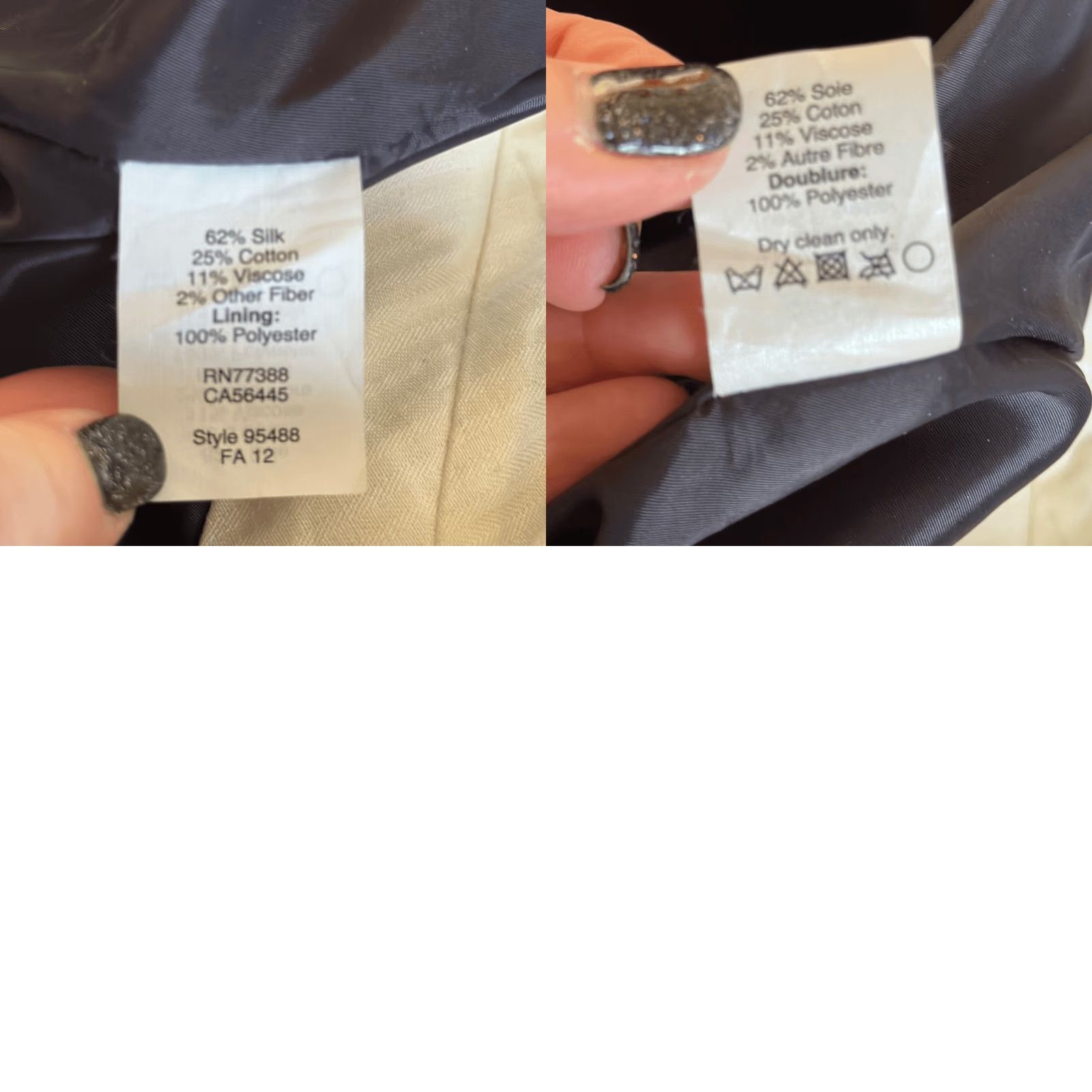 J.Crew J. Crew Cafe Capri Women’s Blue Tweed Silk Blend Black Label Pants 6 Multicolor Capri Woman Size ONE SIZE - 8 Thumbnail