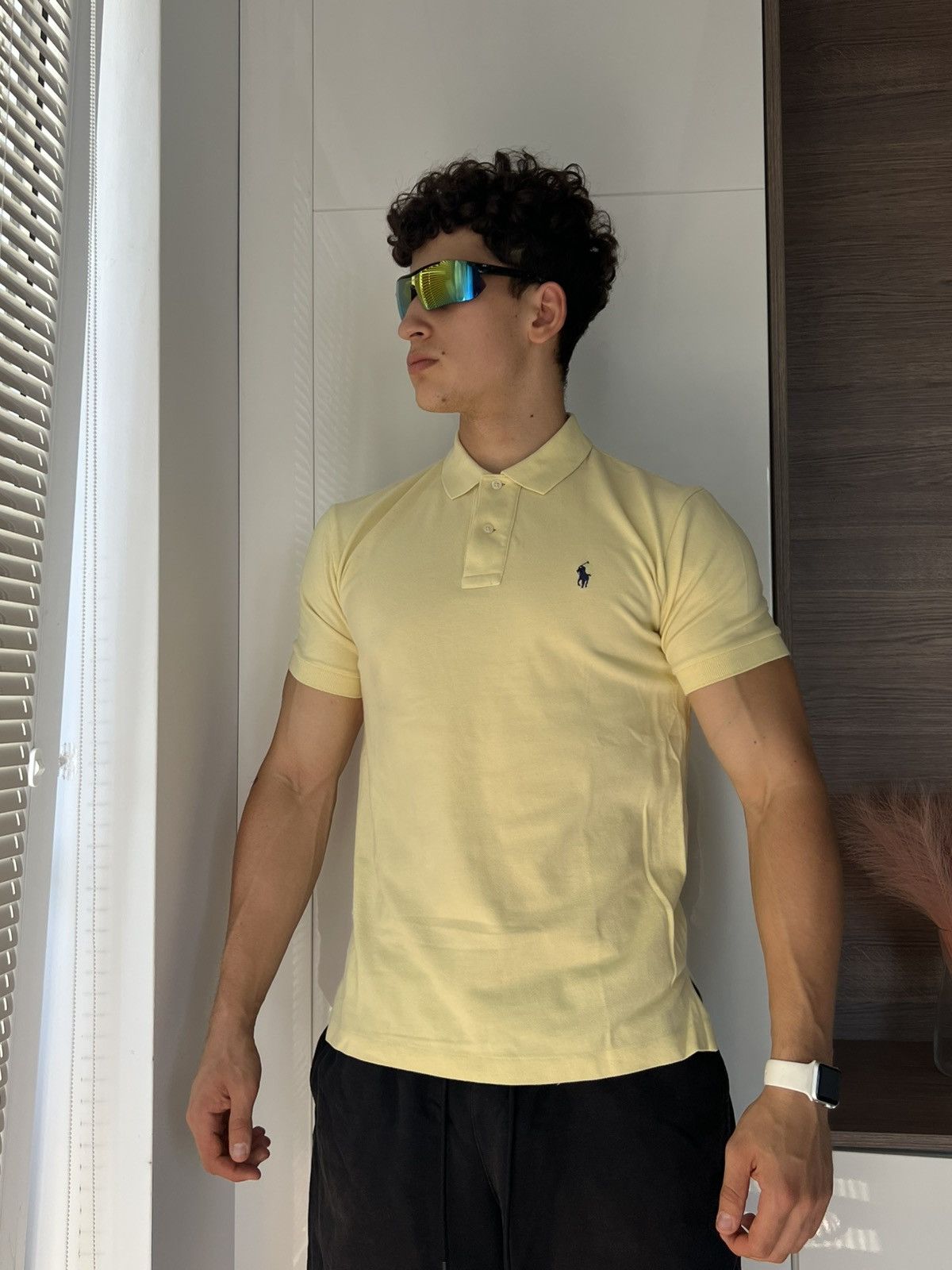 Designer × Polo Ralph Lauren ‼️Vintage Polo Ralph Lauren RRL Yellow Archival Casual Polo‼️ Size US S / EU 44-46 / 1 - 2 Thumbnail
