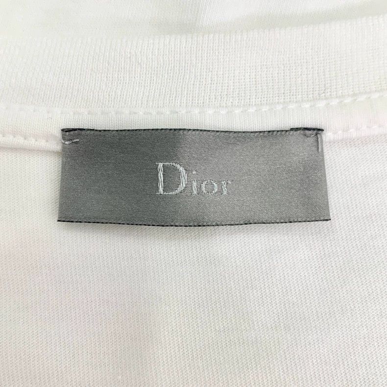 Dior Dior Logo slogan printed round-neck white cotton short-slee Size US S / EU 44-46 / 1 - 6 Thumbnail