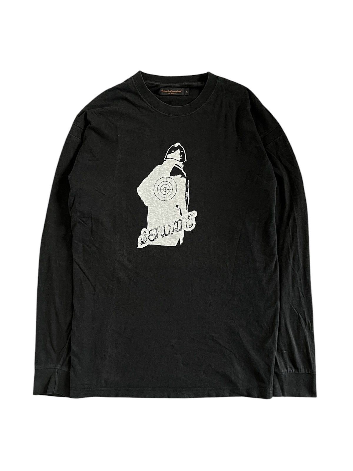 Pre-owned Undercover Aw03 Paper Doll Scab Long Sleeve Shirt In Black