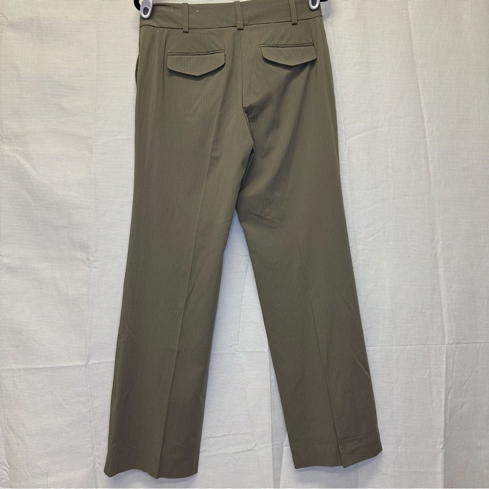 Ann Taylor Ann Taylor Taupe Pin Stripe Wide Leg Slacks Size 6 Size 28" / US 6 / IT 42 - 4 Thumbnail