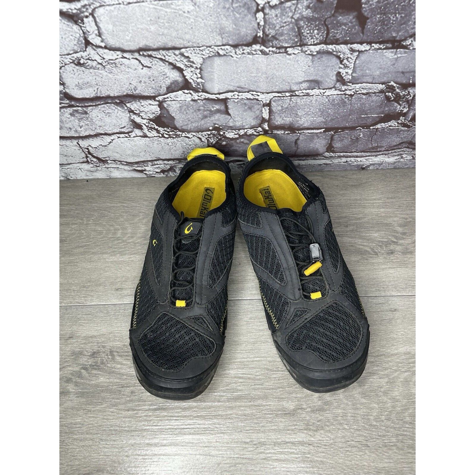 Olukai Olukai Shoes Eleu Trainer Black Camo Yellow Comfort Walking Size US 11 / EU 44 - 2 Thumbnail