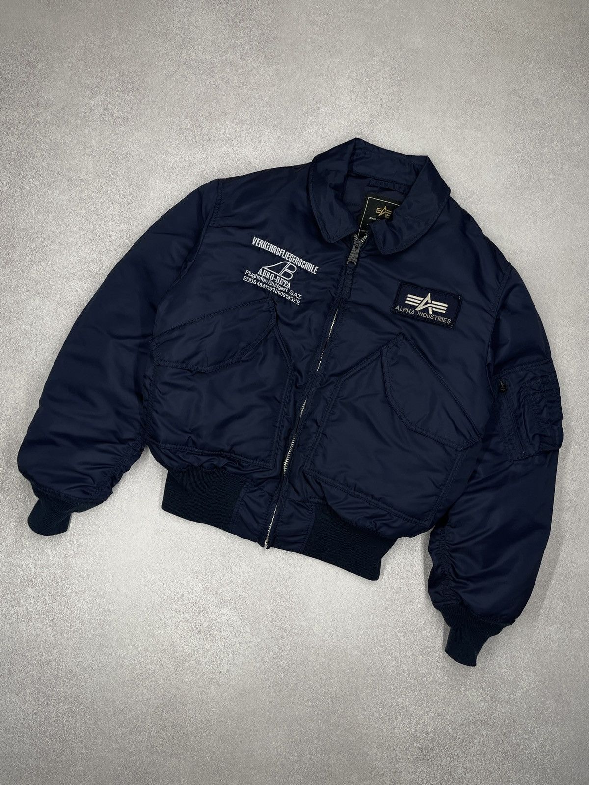 Alpha Industries Alpha Industries CWU 45 Flight Bomber Jacket Navy Nylon Size US M / EU 48-50 / 2 - 1 Thumbnail