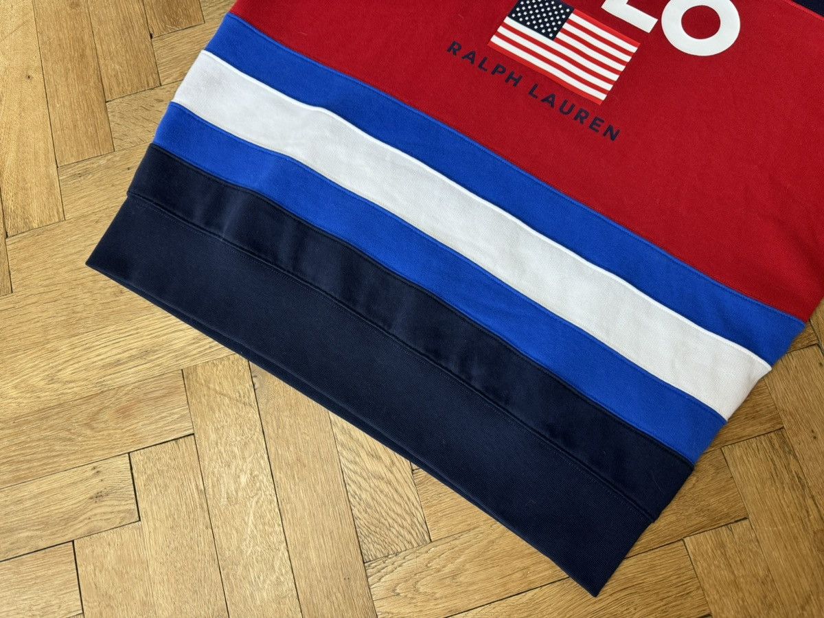 Polo Ralph Lauren Polo Ralph Lauren Color Block Flag Print Crewneck L Size US L / EU 52-54 / 3 - 2 Thumbnail