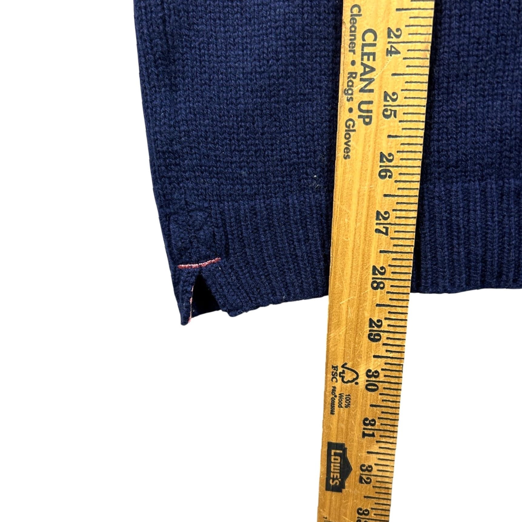 Pinko Thomas Pink Sweater Mens XL Blue Cashmere Wool Knit Long Sleeve Embroidered Size US XL / EU 56 / 4 - 5 Thumbnail