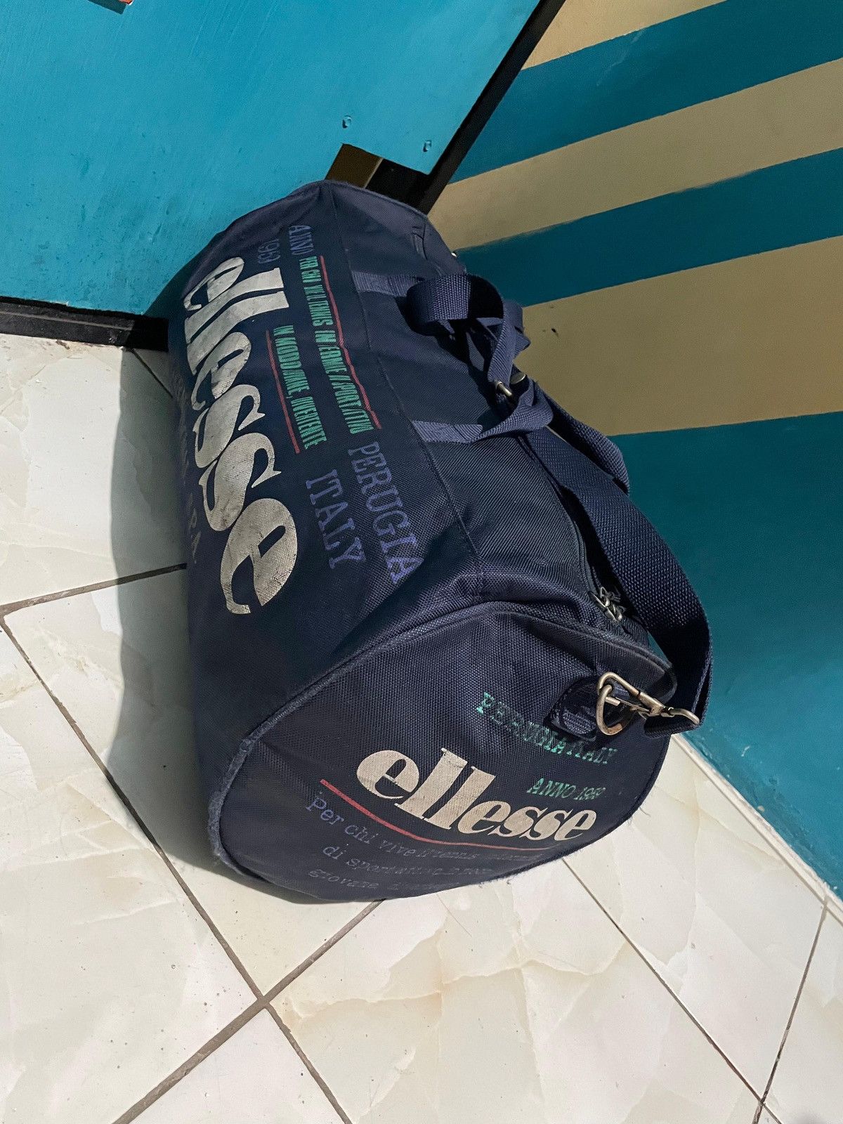 Ellesse × Vintage Duffle bag Ellesse Vintage biglogo Navy Size ONE SIZE - 5 Thumbnail