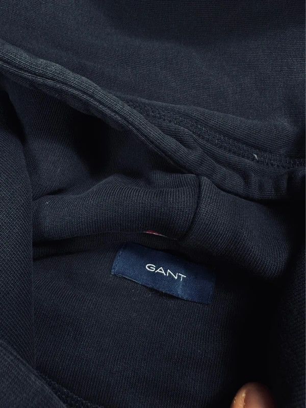 Gant Gant XS navy blue logo hoodie Size XS / US 0-2 / IT 36-38 - 4 Thumbnail