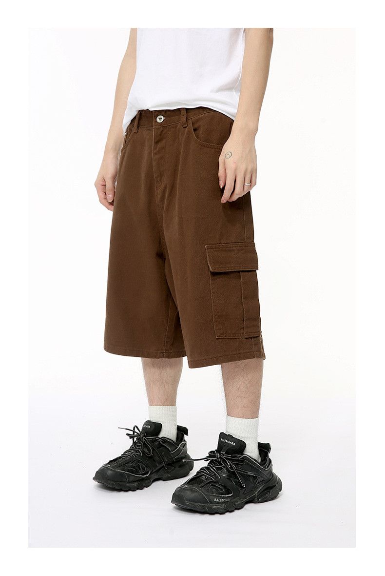 Japanese Brand × Jean Casual Straight Cotton Brown Denim Shorts Size US 32 / EU 48 - 6 Thumbnail