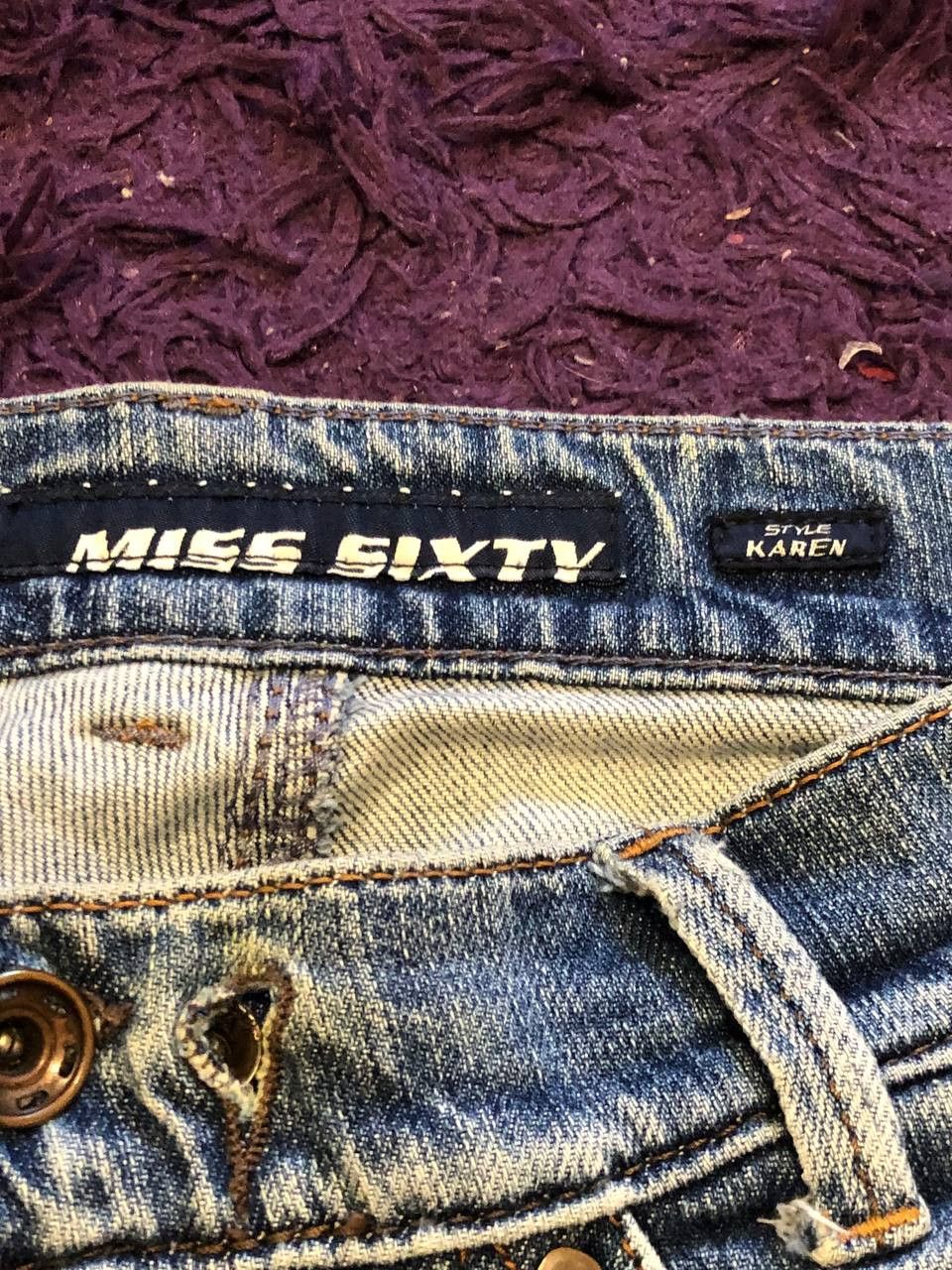 Miss Sixty Vintage Miss Sixty Faded Denim Jeans Y2K Size 26 Size 26" / US 2 / IT 38 - 2 Thumbnail