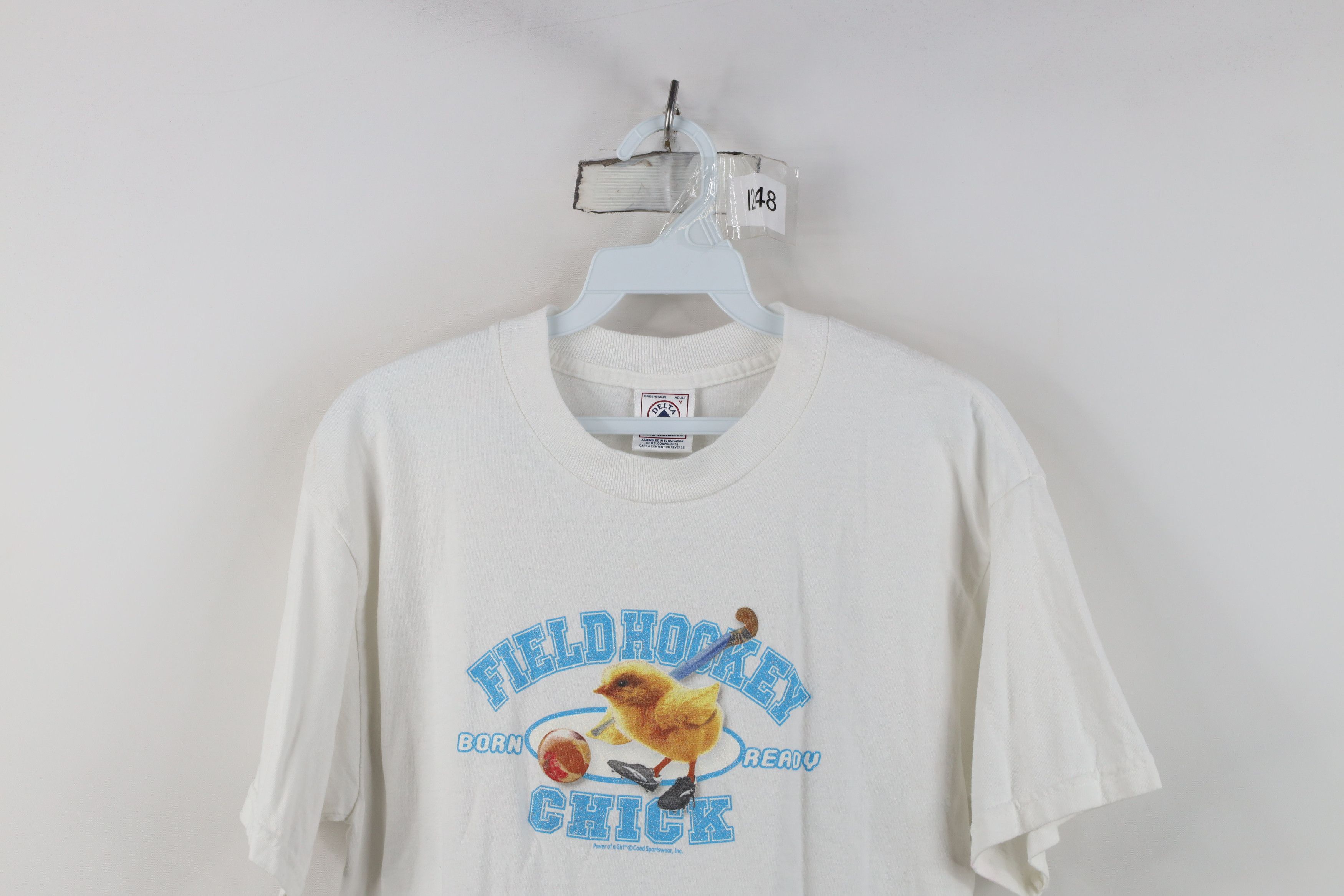 Vintage Vintage 90s Field Hockey Chick Short Sleeve T-Shirt Size M / US 6-8 / IT 42-44 - 2 Thumbnail