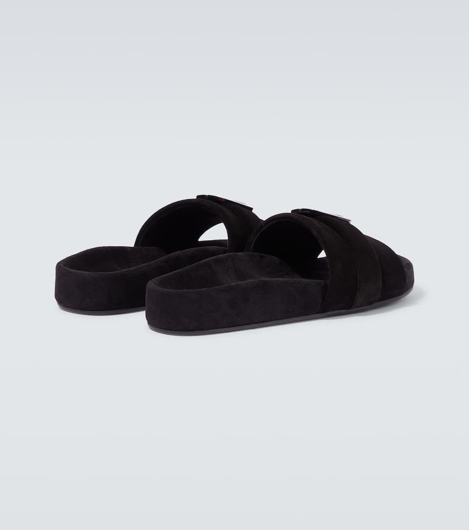 Christian Louboutin o1s1wg111224 Varsimule Bizz Flat Crosta in Black Size US 7 / EU 40 - 3 Thumbnail