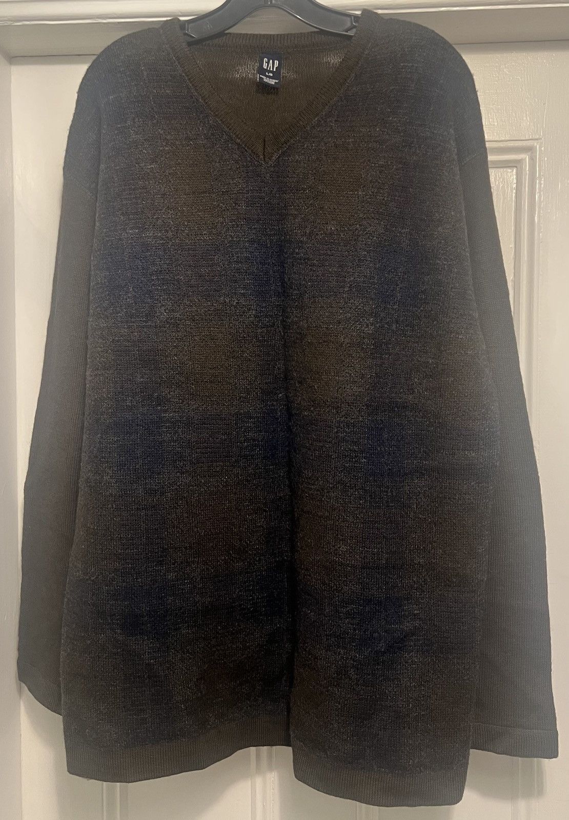 Gap Authentic vintage Gap brown blue plaid wool sweater 2001 L Size US L / EU 52-54 / 3 - 1 Thumbnail