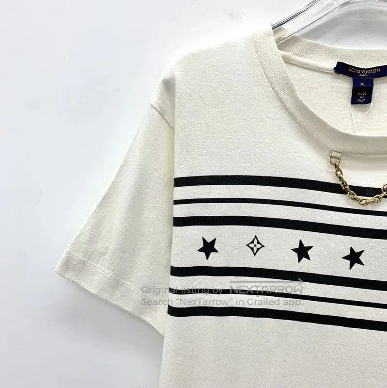 Louis Vuitton Louis Vuitton Women's XL White Cotton T. Size XL / US 12-14 / IT 48-50 - 3 Thumbnail