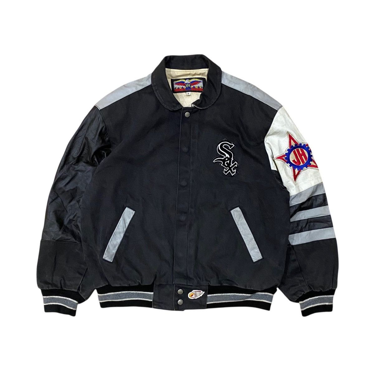 Jeff Hamilton Vtg Jeff Hamilton Chicago White Sox Varsity Leather Jacket Size US S / EU 44-46 / 1 - 2 Thumbnail