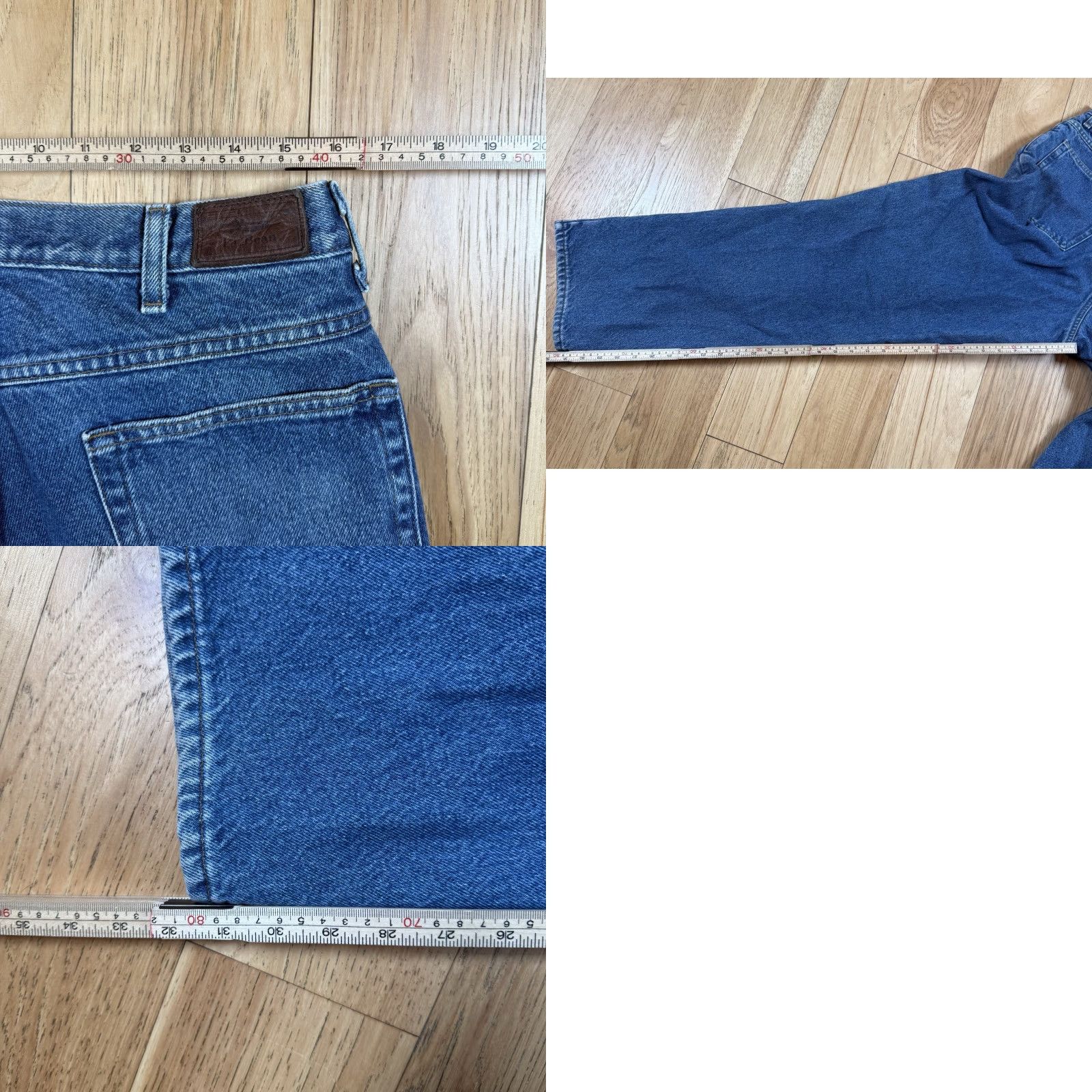 Vintage VINTAGE L.L.Bean Jeans Flannel Lined Insulated Blue Relaxed Straight 32x32 Mens Pants Size US 32 / EU 48 - 8 Thumbnail