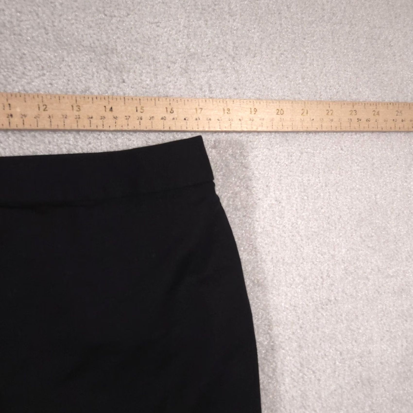 Worthington Worthington Skirt Womens 16 Black Pencil Zip Lined Career Office Snaps Slit Back Zipper Womens Size 38" / US 16 / IT 52 - 7 Thumbnail