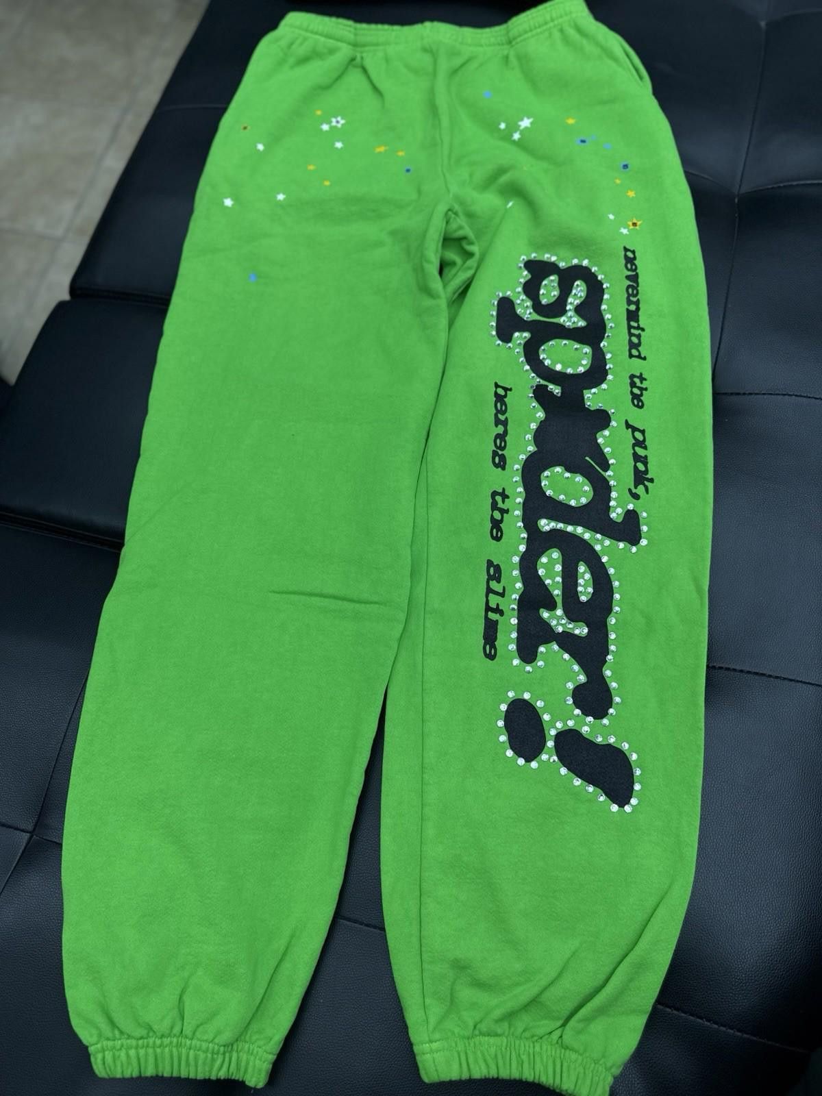 Other Sp5der Worldwide Slime Green Sweats Young Thug Spider (L) Size US 34 / EU 50 - 1 Thumbnail