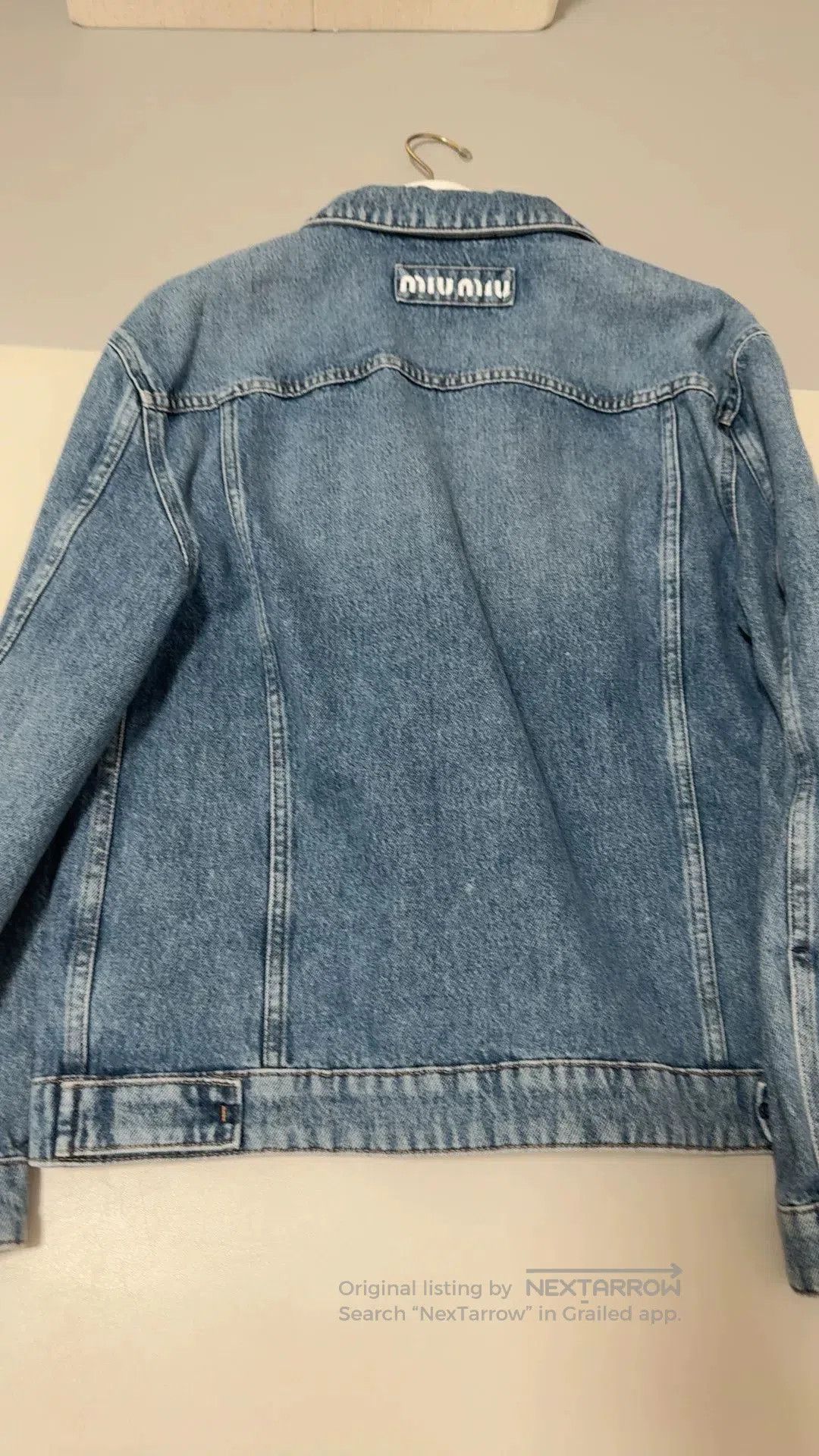 Miu Miu miu miu denim jacket with pearl details. Size US M / EU 48-50 / 2 - 6 Thumbnail