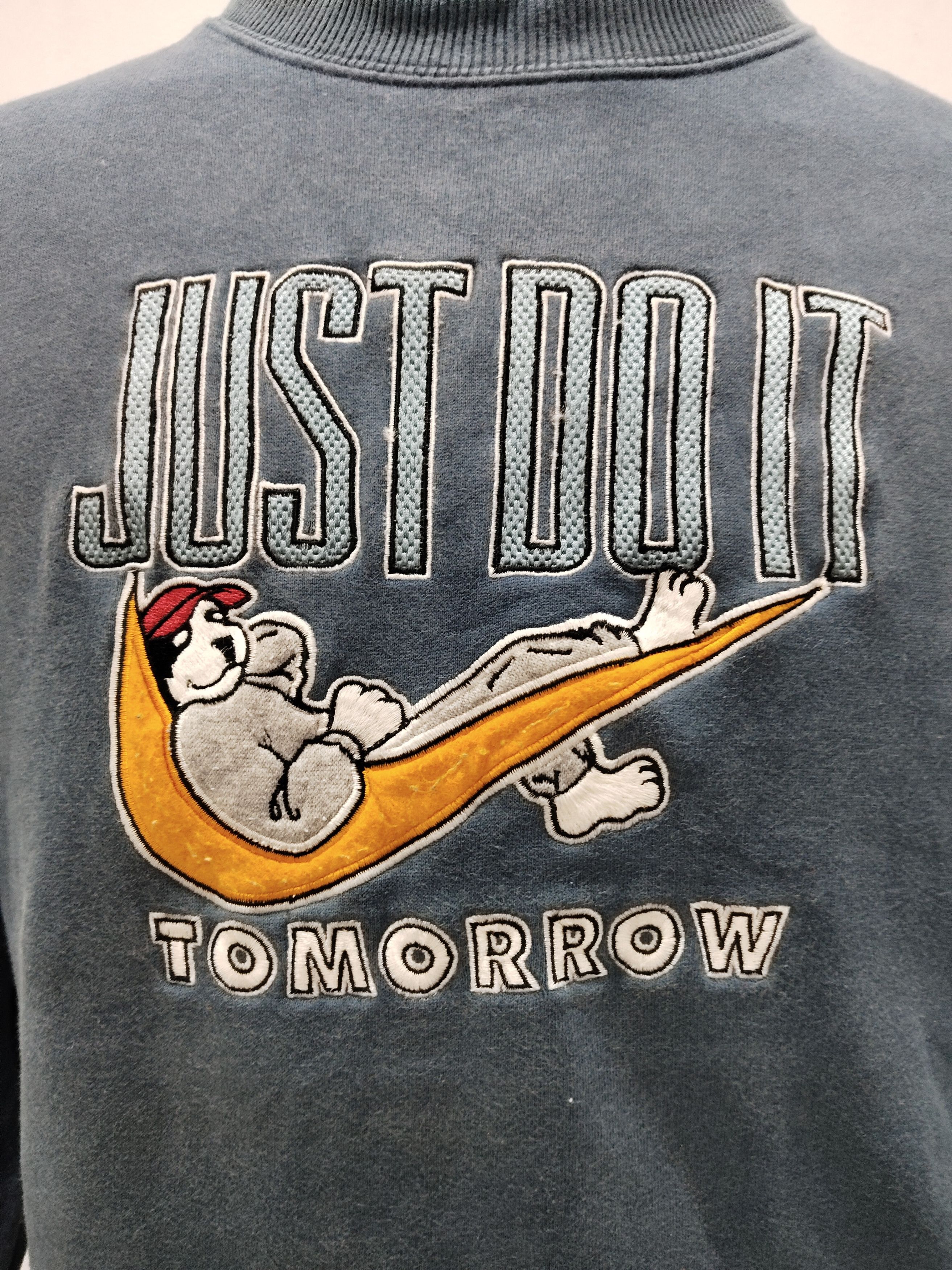 Nike × THE H.W.DOG&CO. × Vintage Vintage Nike Just Do it X Big Dog Big Logo Sweatshirt Size US XL / EU 56 / 4 - 2 Thumbnail