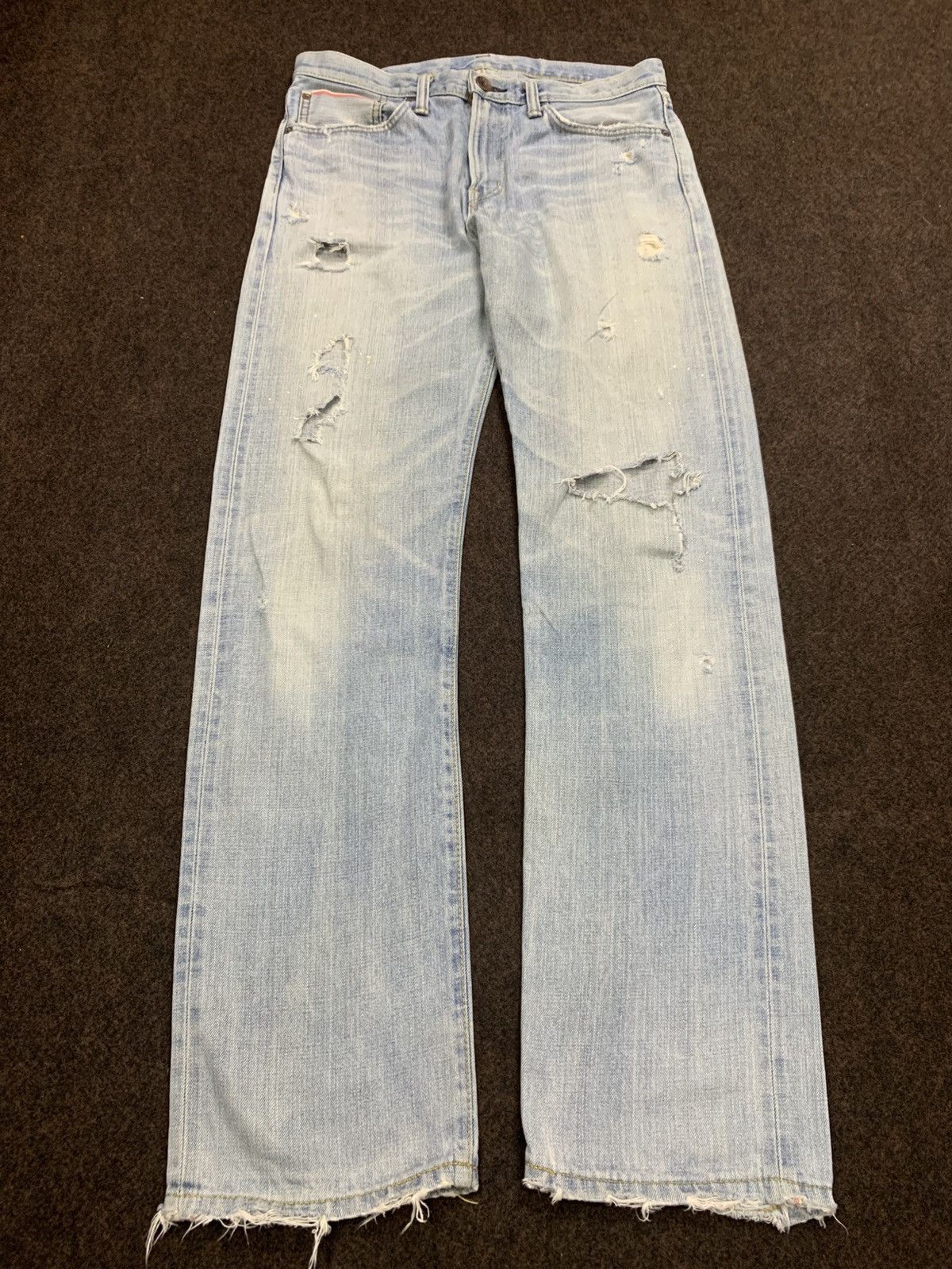 EDWIN 505ZX SELVEDGE BACKLE BACK.