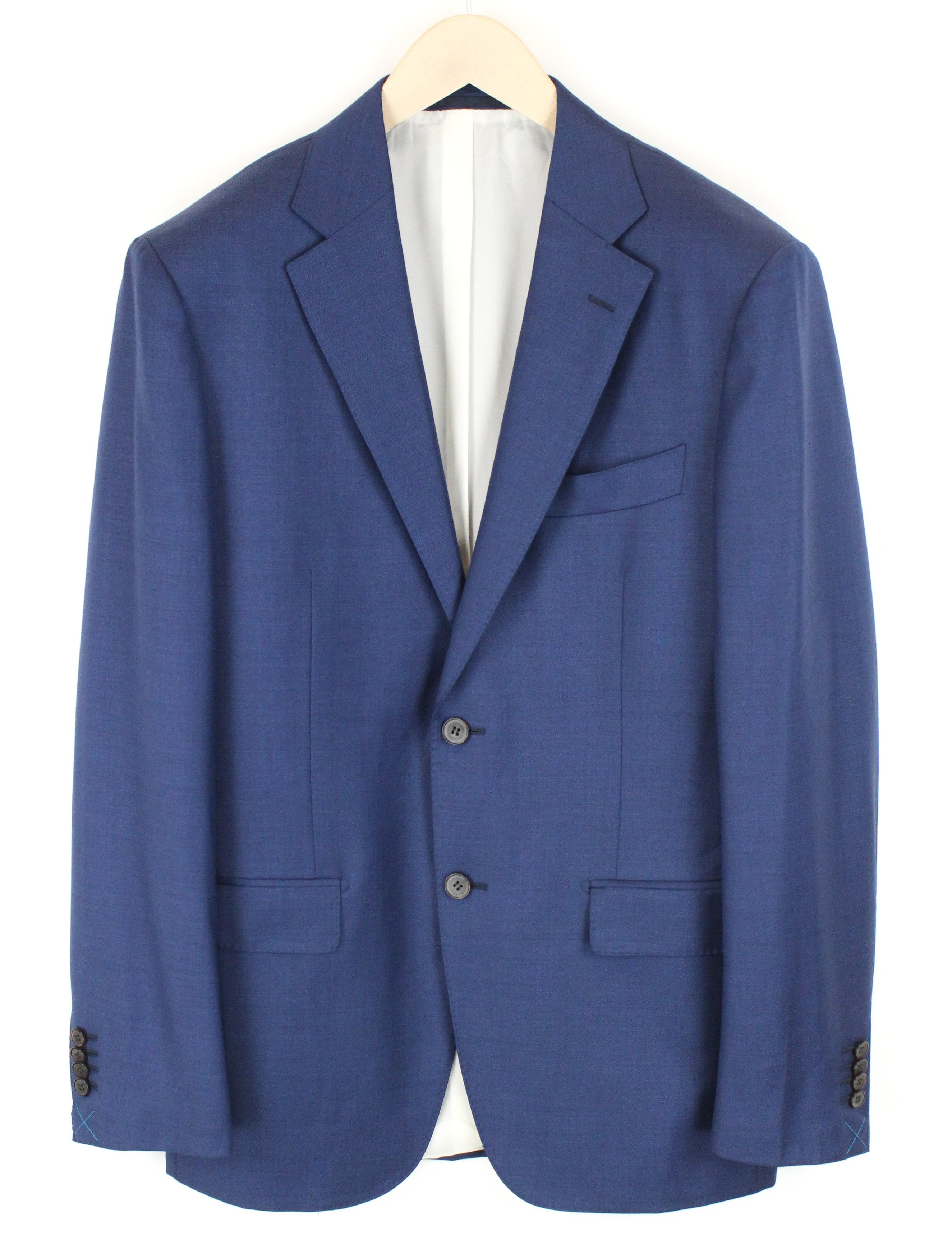 Suitsupply NAPOLI UK40L Wool Super110 Blue Lined Blazer 56810 Size 40L - 1 Thumbnail