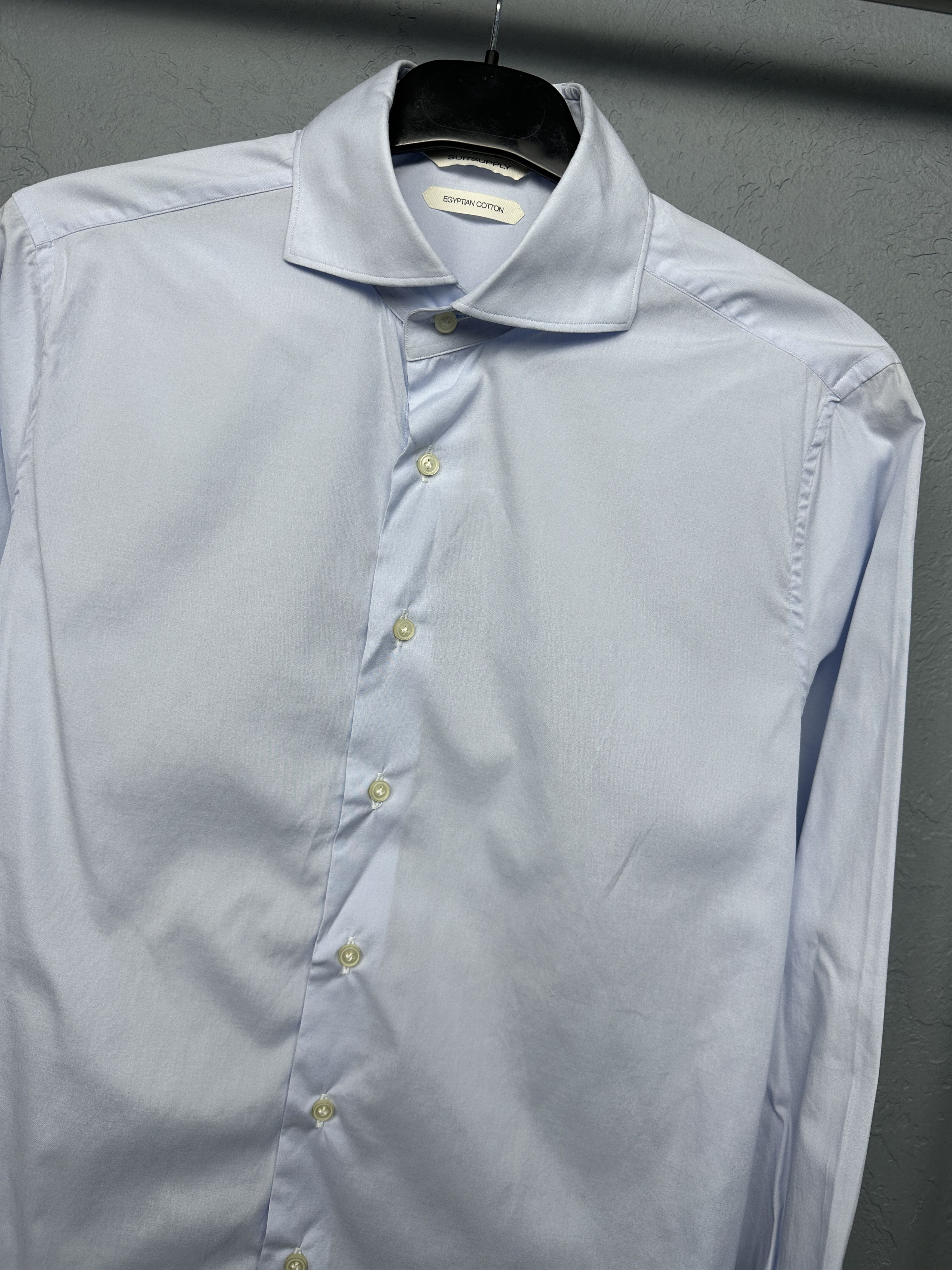 Suitsupply Suitsupply Mens Long Sleeve Shirt Size US M / EU 48-50 / 2 - 2 Thumbnail