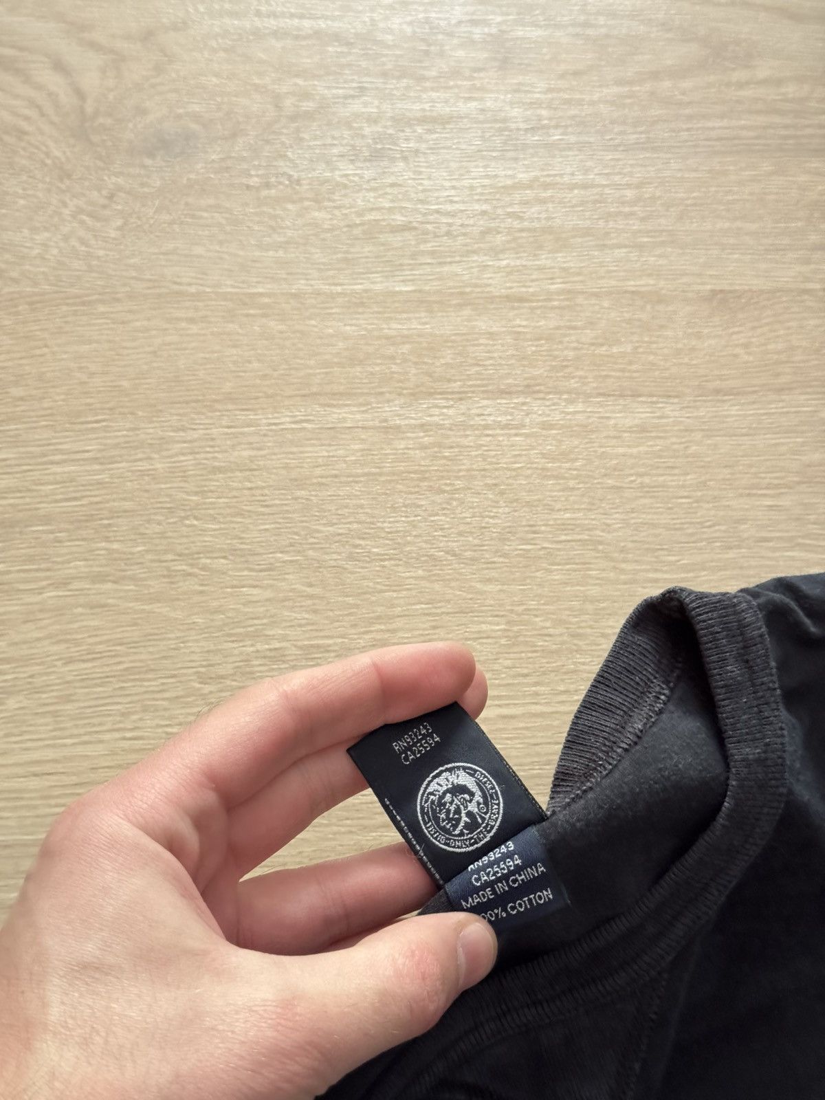Diesel Vintage 00’s Diesel Ind y2k Black Faded Japanese Long Sleeve Size US XL / EU 56 / 4 - 5 Thumbnail