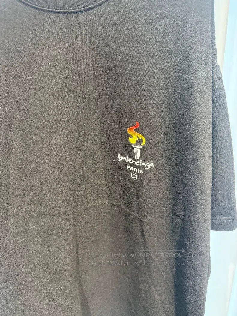 Balenciaga Balenciaga Torch logo short sleeve Size US XL / EU 56 / 4 - 3 Thumbnail