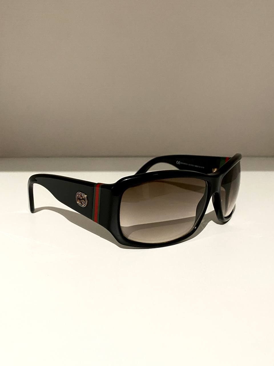 Gucci Gucci GG Logo Web Rectangular Retro Oversized Sunglasses Y2K Size ONE SIZE - 2 Thumbnail