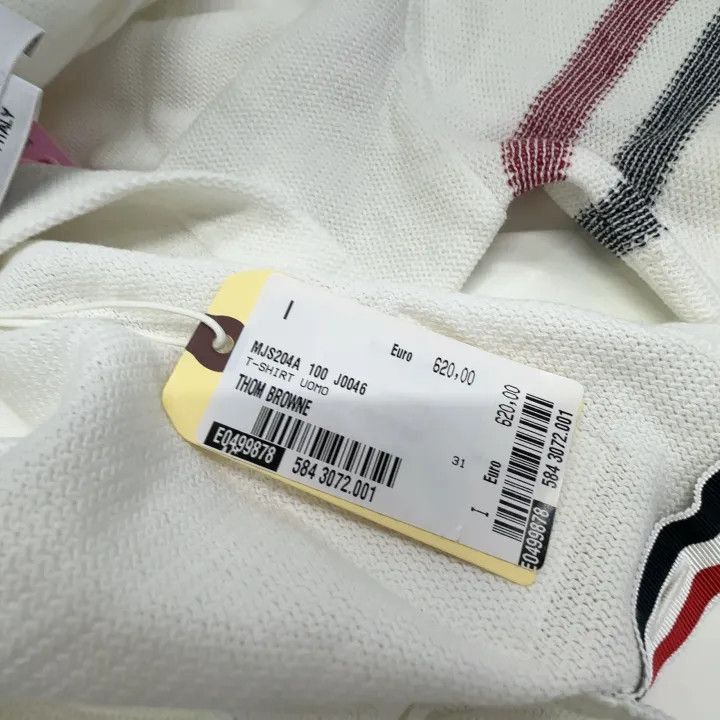 Thom Browne Thom Browne Striped Crew Neck T-Shirt -2507 Size US S / EU 44-46 / 1 - 5 Thumbnail