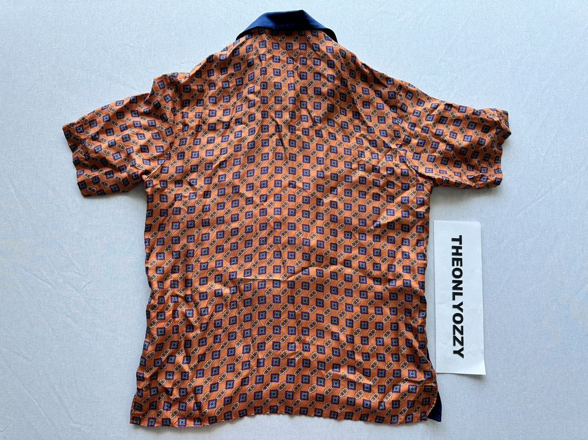 Gucci Gucci Acetate Blue Multi Bowling Button Up Shirt sz 46 Size US S / EU 44-46 / 1 - 4 Thumbnail