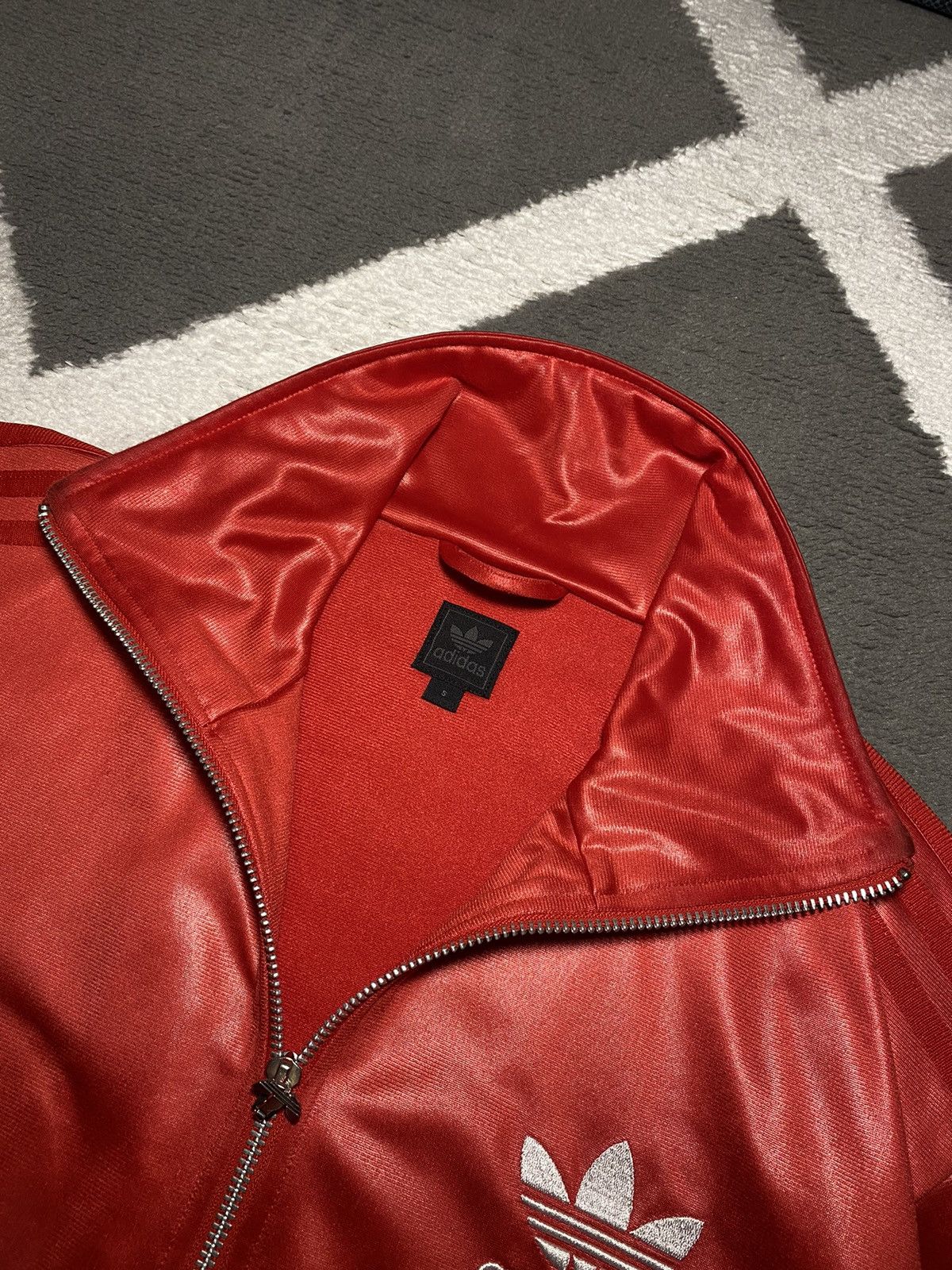 Adidas × Vintage Vintage 00’s Y2K Adidas Chile62 Waxed Shine Zip Sweatshirt Size US S / EU 44-46 / 1 - 10 Thumbnail