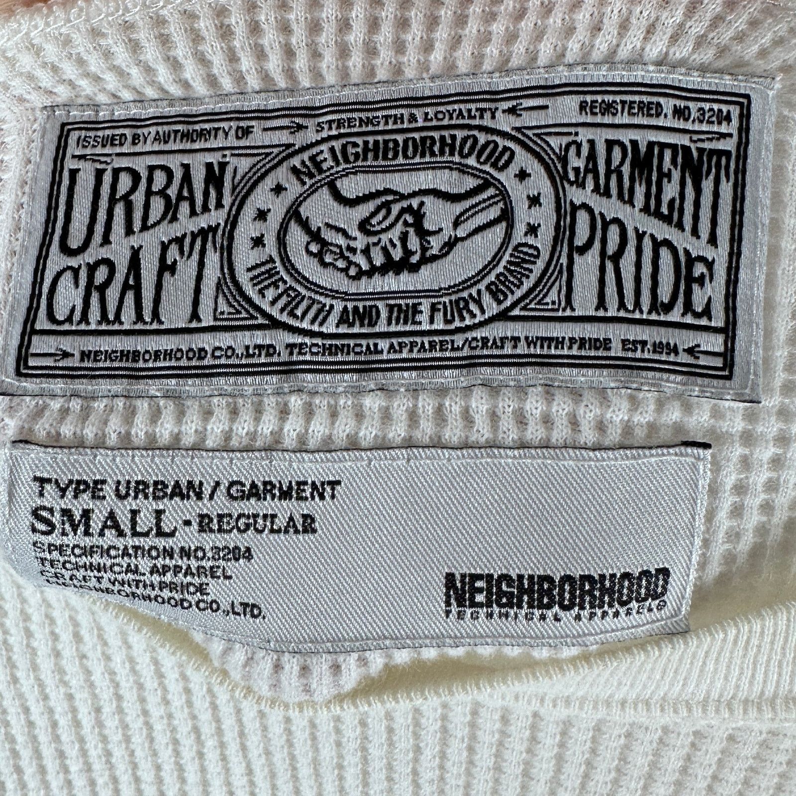 Neighborhood Dirty Co. White Waffle Longsleeve Thermal Size US S / EU 44-46 / 1 - 5 Thumbnail