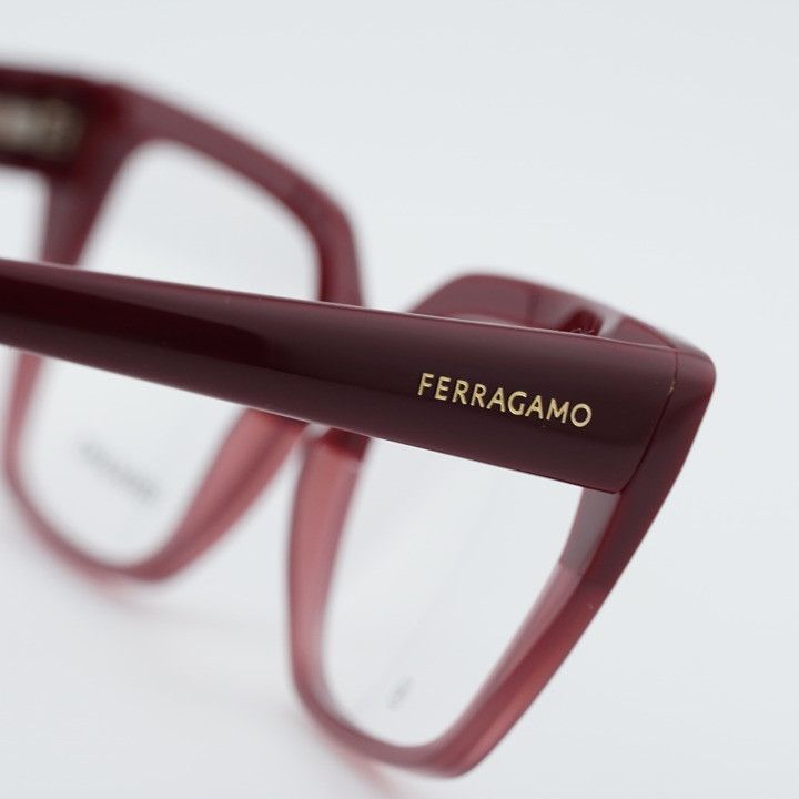 Salvatore Ferragamo Salvatore Ferragamo SF2971 601 Eyeglasses Red 53mm Cat Eye Size ONE SIZE - 6 Thumbnail