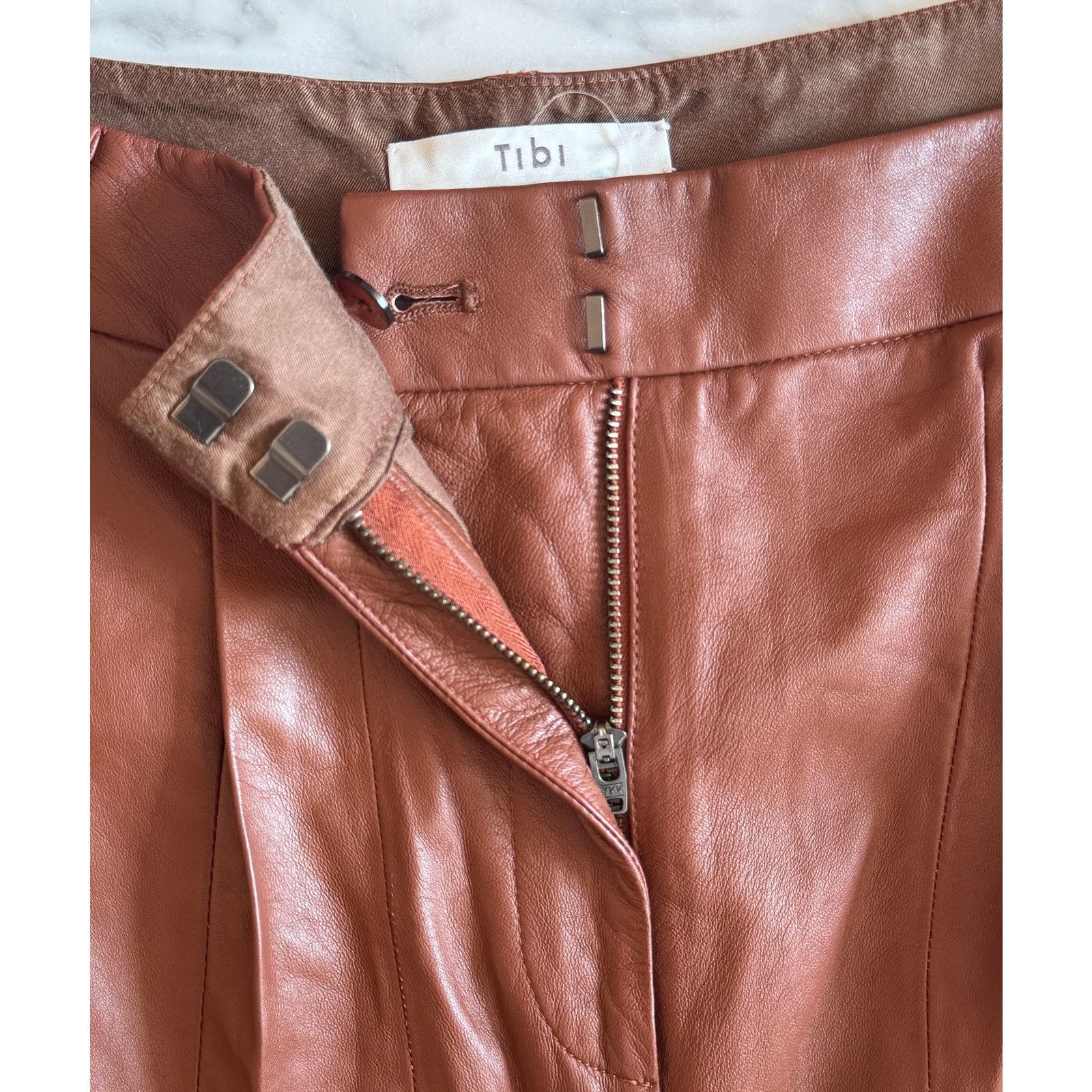 Tibi TIBI Leather Stella Pant Fall 16 Size 4 Size 27" / US 4 / IT 40 - 4 Thumbnail