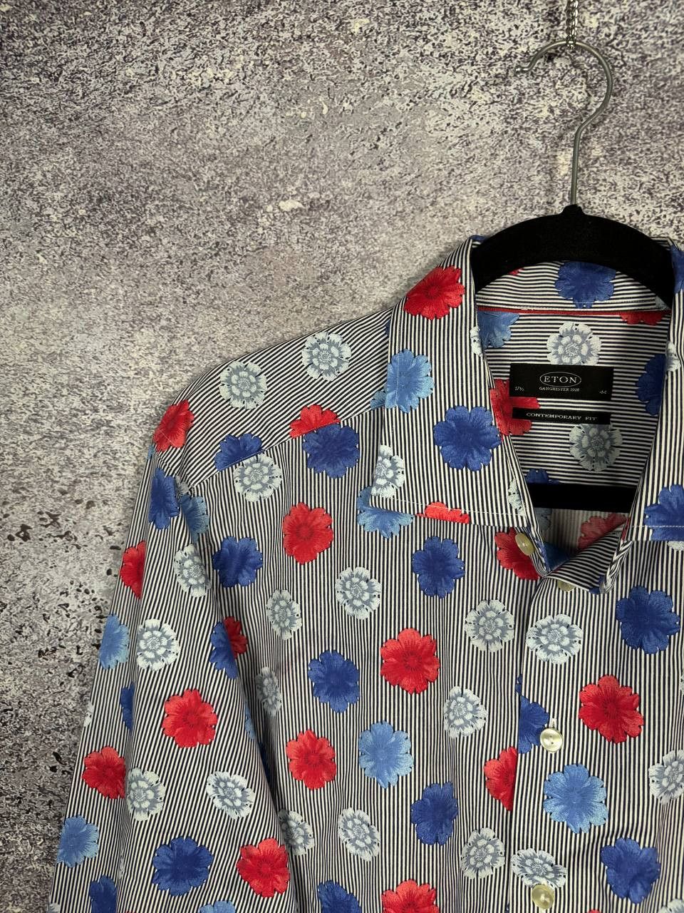 Eton ETON FLOWER FLORAL PRINTED SHIRT BUTTON UP MEN'S Size US XL / EU 56 / 4 - 5 Thumbnail