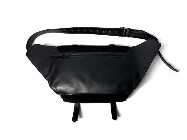 Dries Van Noten Dries Van Noten 19AW Runway Wool & Leather Joint Utility Ba Size ONE SIZE - 2 Thumbnail