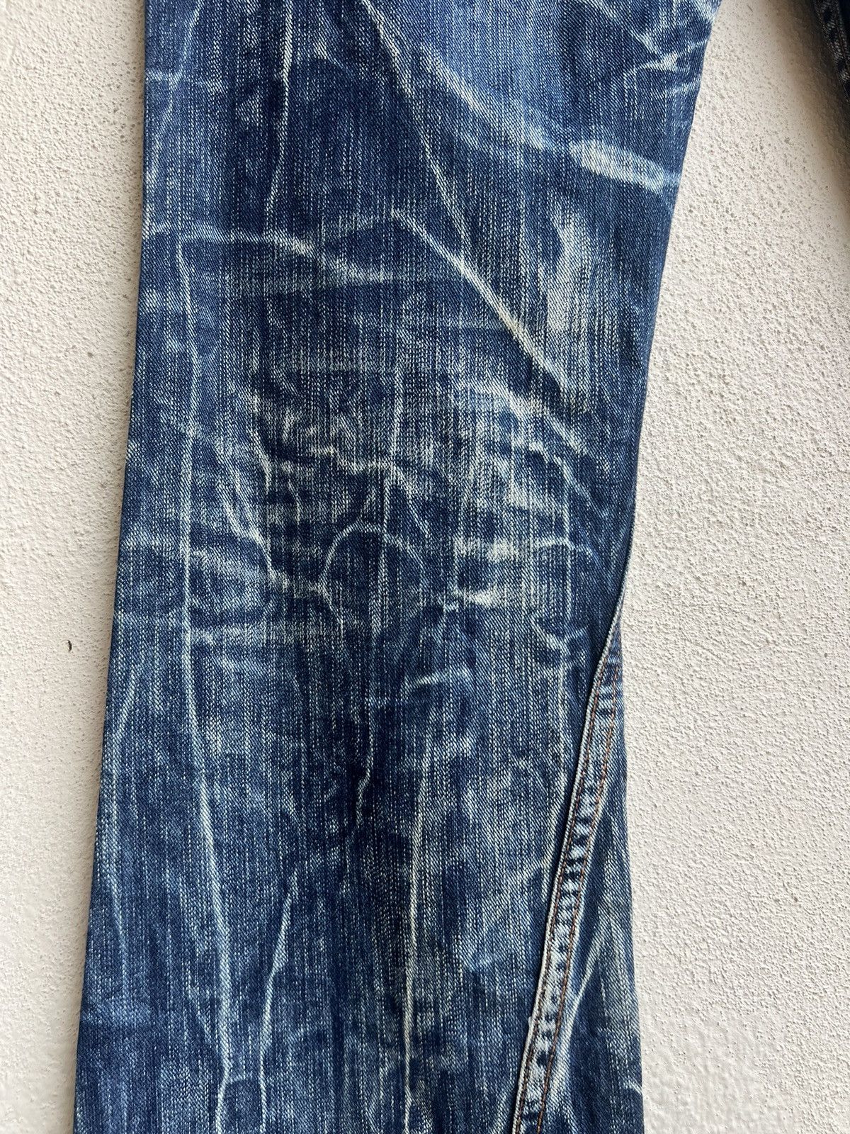Vintage Nylus Japan Rips Discharge Denim Bootcut Jeans Flare Size US 30 / EU 46 - 16 Thumbnail