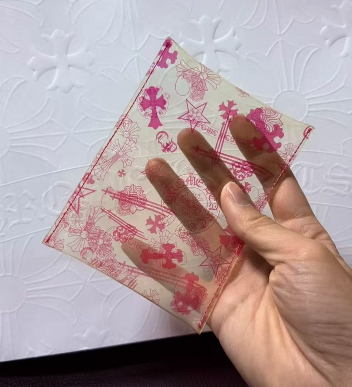 Chrome Hearts Chrome Hearts Pink PVC Card Wallet Size ONE SIZE - 1 Thumbnail