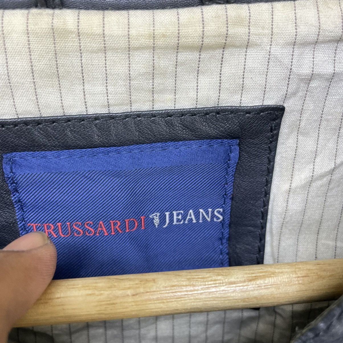 Japanese Brand × Trussardi 💥Italian Designer Trussardi Jeans Bomber Jacket Size US M / EU 48-50 / 2 - 6 Thumbnail