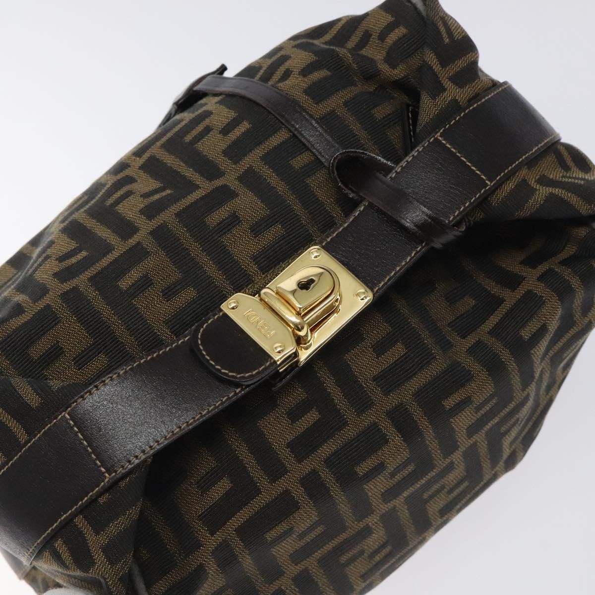 Fendi FENDI Zucca Canvas Hand Bag Black Brown Size ONE SIZE - 6 Thumbnail