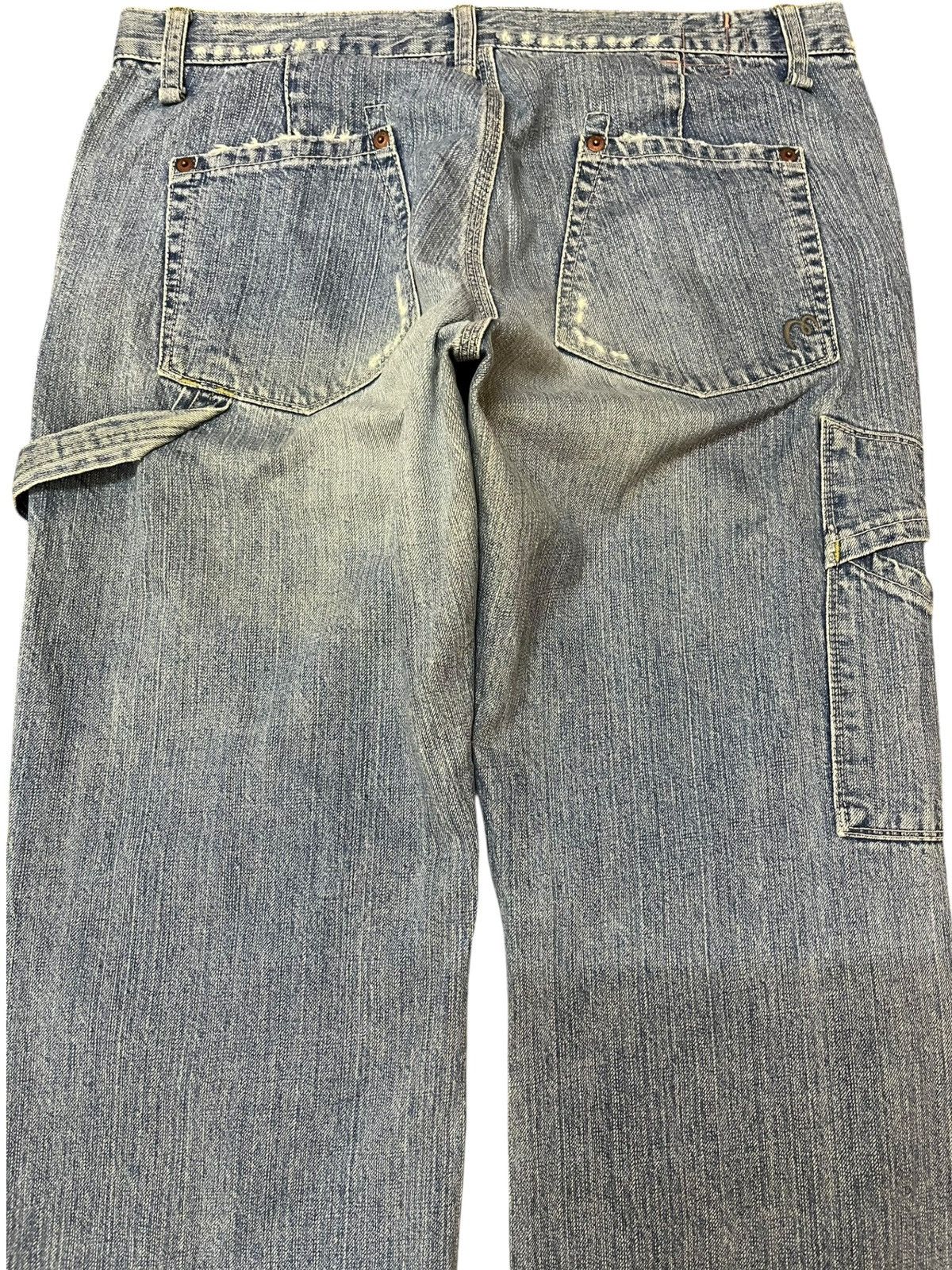 Japanese Brand Vintage Et Boit Carpenter Cargo Distressed Denim Size US 33 - 6 Thumbnail