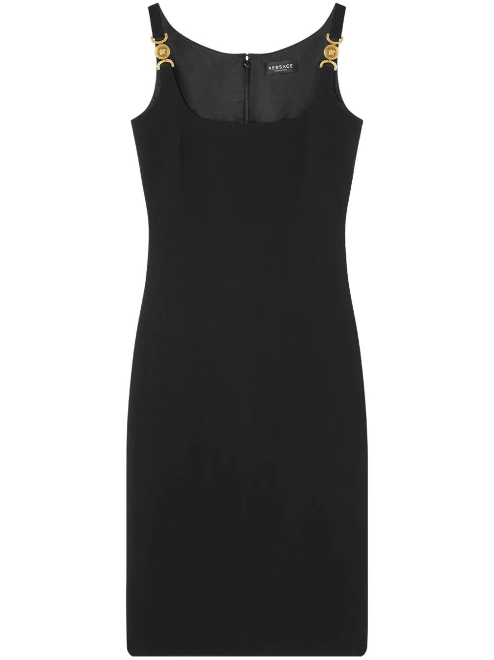 Versace o1s22i1n1024 Stretch Cady Sheath Dress in Black Size M / US 6-8 / IT 42-44 - 1 Thumbnail