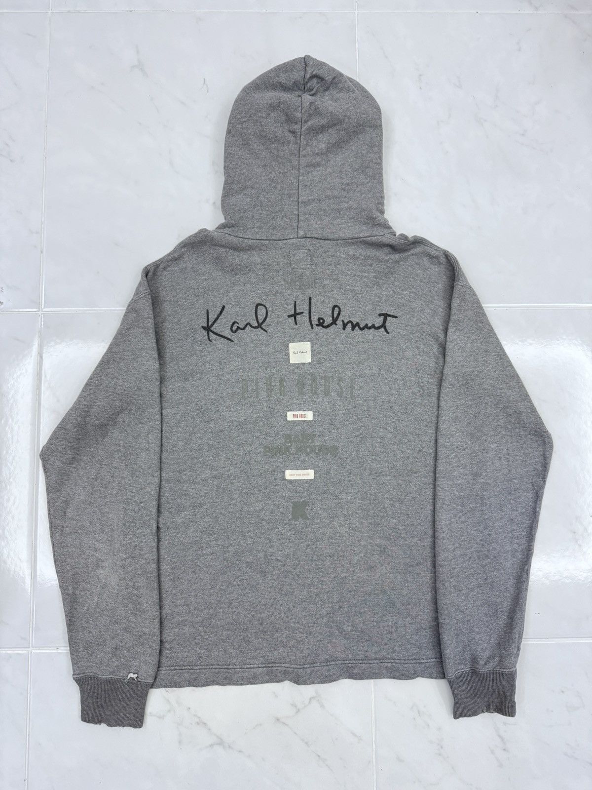 Karl Helmut Vintage 90s Karl Helmut Patches Rugs Logo Hoodie Size US M / EU 48-50 / 2 - 7 Thumbnail